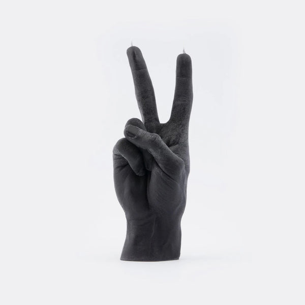"Peace" CandleHand Gesture Candle (BLACK)