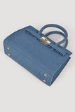 Double Handle Bag (Dark Denim)