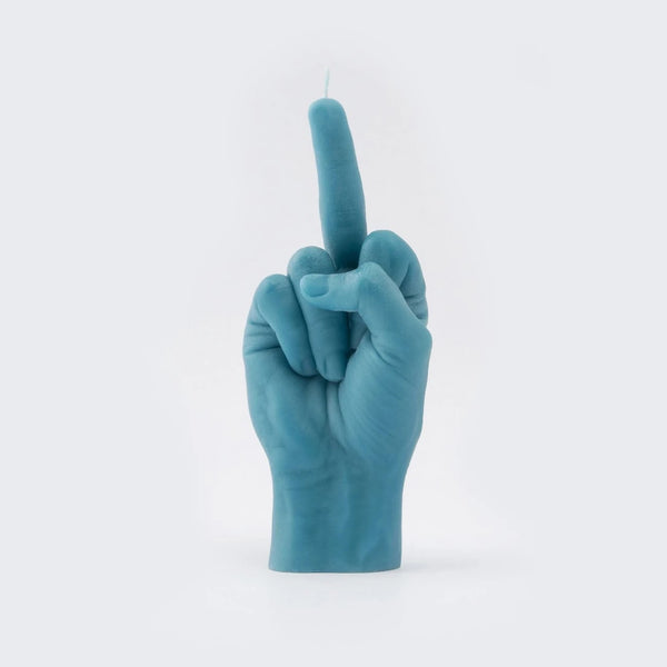 "F*ck You" CandleHand Gesture Candle (BLUE)